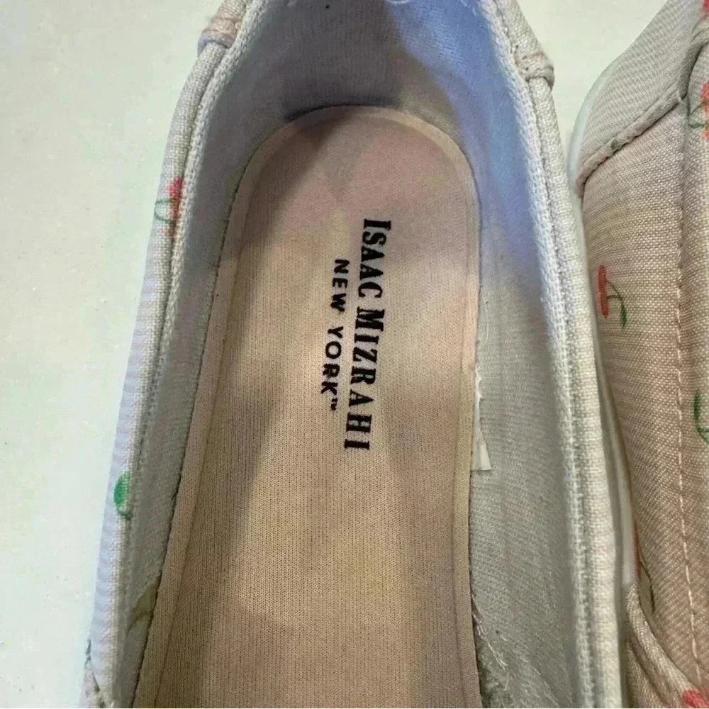 Isaac Mizrahi comfort sneakers/shoes. Pink & white w/ small cherries size 9 - Picture 3 of 10